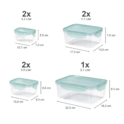 Frischhaltedosen Set Klick Gefrierdosen Lunchbox Deckel 14-tlg. Aquamarin 18 Frischhaltedosen Set Klick Gefrierdosen Lunchbox Deckel 14-tlg. Aquamarin -Haushalts Verkauf e57b56598a9323e0ba17aacfc3edd28c