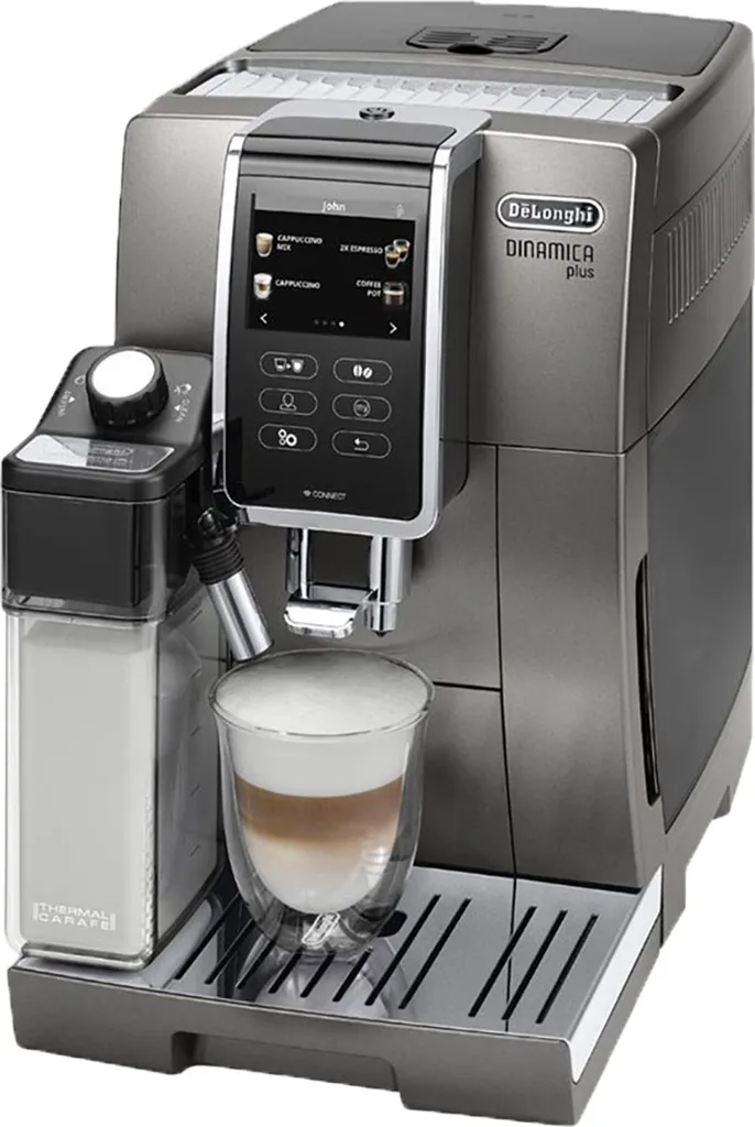 De'Longhi DeLonghi ECAM 370.95.T Dinamica Plus Kaffeevollautomat Silber 1 De'Longhi DeLonghi ECAM 370.95.T Dinamica Plus Kaffeevollautomat Silber