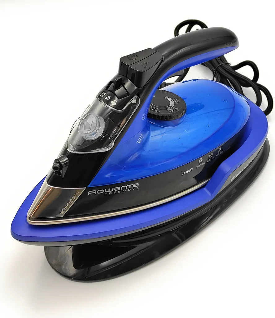 Rowenta DE5010 Dampfbügeleisen Ohne Schnur Mit Ladestation Blau Schwarz 3 Rowenta DE5010 Dampfbügeleisen Ohne Schnur Mit Ladestation Blau Schwarz – Bild 3