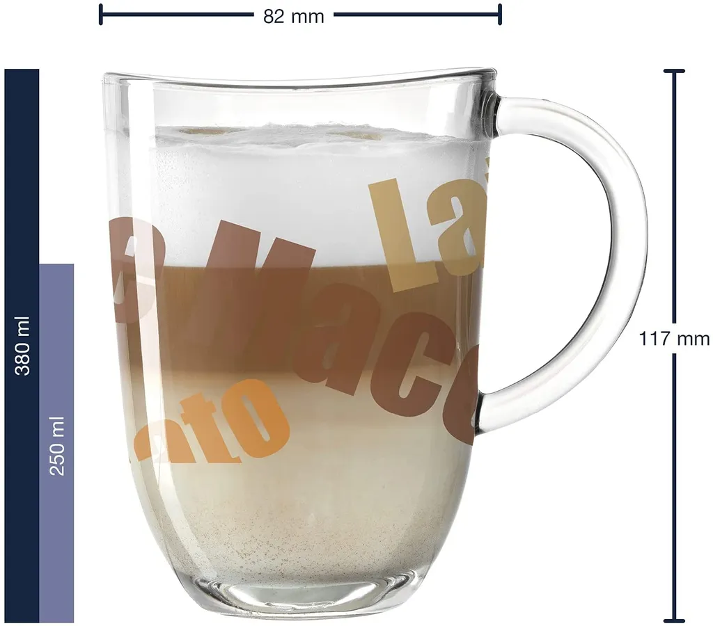 Leonardo Latte Macchiato Tasse Napoli 3farbig 2 Leonardo Latte Macchiato Tasse Napoli 3farbig – Bild 2