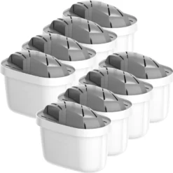 Wessper Wasserfilter Kartuschen Für Hartes Wasser Kompatibel Mit BRITA Maxtra+ Filter, Maxtra Plus, 8er Pack