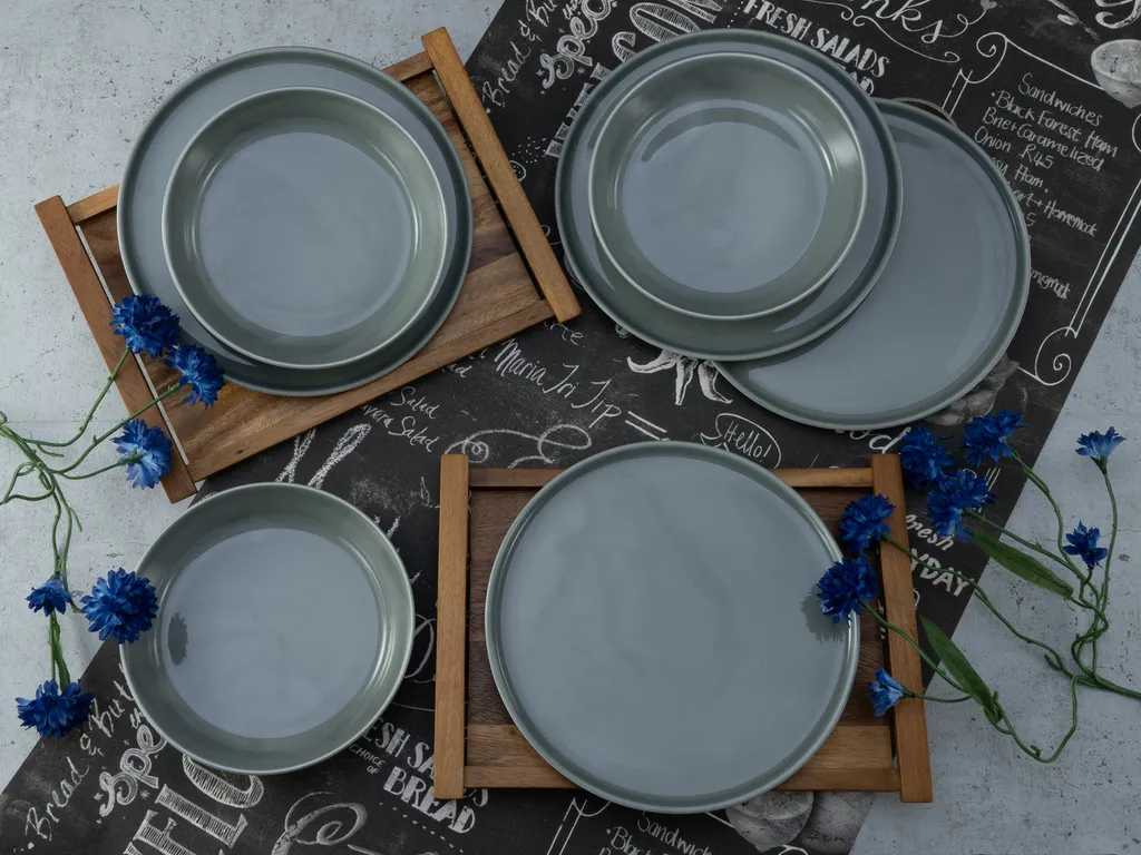 CreaTable 16735 Tafelservice Chef Collection Für 6 Personen, Porzellan, Grau (1 Set, 12-teilig) 3 CreaTable 16735 Tafelservice Chef Collection Für 6 Personen, Porzellan, Grau (1 Set, 12-teilig) – Bild 3