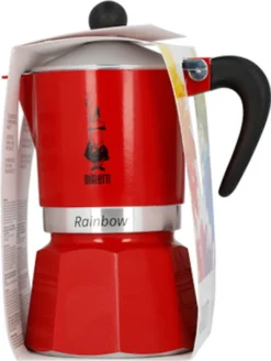 Bialetti Rainbow, Italienische Espresso-Kaffeemaschine, Aluminium, 3 Tassen, Rot 22 Bialetti Rainbow, Italienische Espresso-Kaffeemaschine, Aluminium, 3 Tassen, Rot -Haushalts Verkauf f179d303eca5d860d1ae2a2871300154