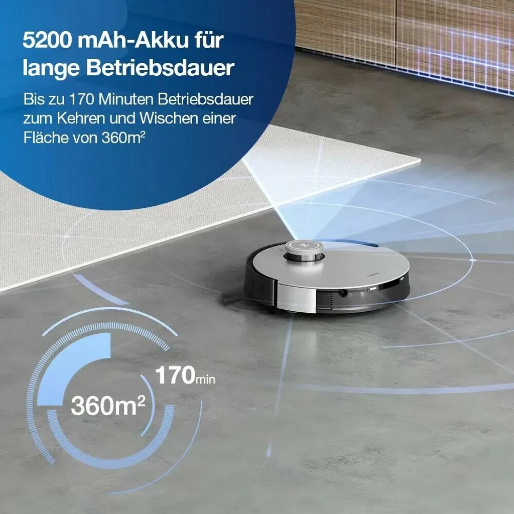 ECOVACS DEEBOT X1 TURBO Staubsauger 5000Pa Saugroboter YIKO EU APP 4 ECOVACS DEEBOT X1 TURBO Staubsauger 5000Pa Saugroboter YIKO EU APP – Bild 4