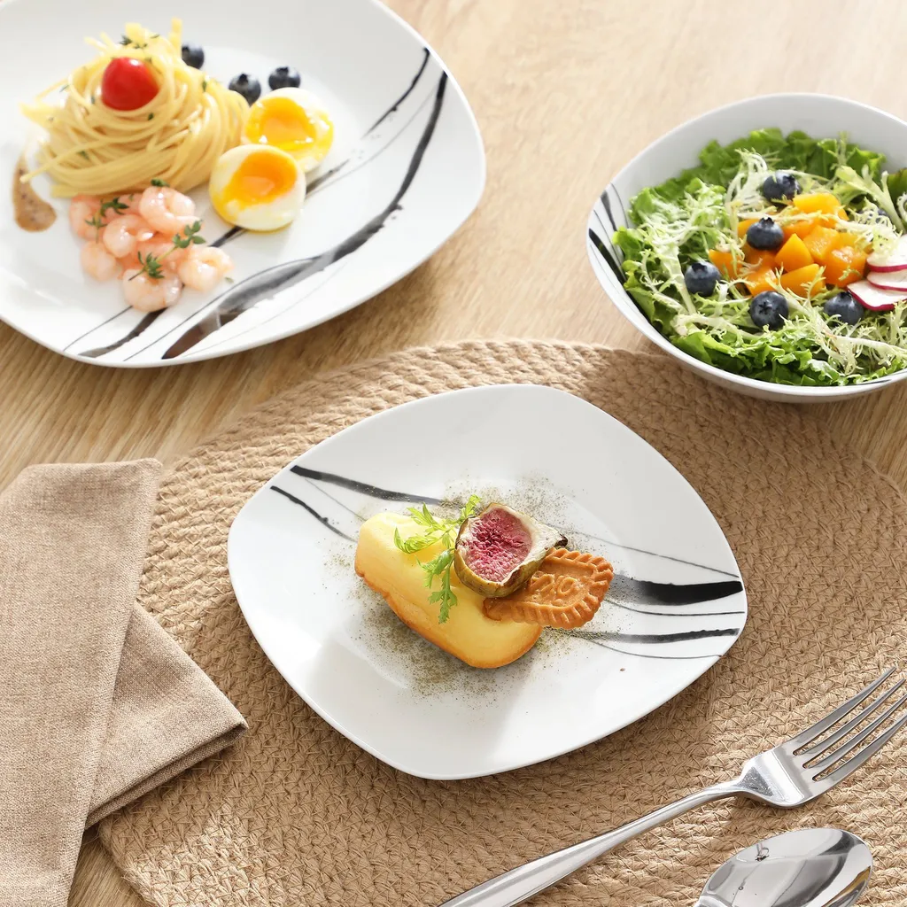 VEWEET Tafelservice 'Teresa' Aus Porzellan 20 Teilig, Geschirrset Beinhatlet Eierbecher, Kaffeetassen, Müslischalen, Dessertteller Und Flachteller, Geschirrservice Für 4 Personen 4 VEWEET Tafelservice 'Teresa' Aus Porzellan 20 Teilig, Geschirrset Beinhatlet Eierbecher, Kaffeetassen, Müslischalen, Dessertteller Und Flachteller, Geschirrservice Für 4 Personen – Bild 4