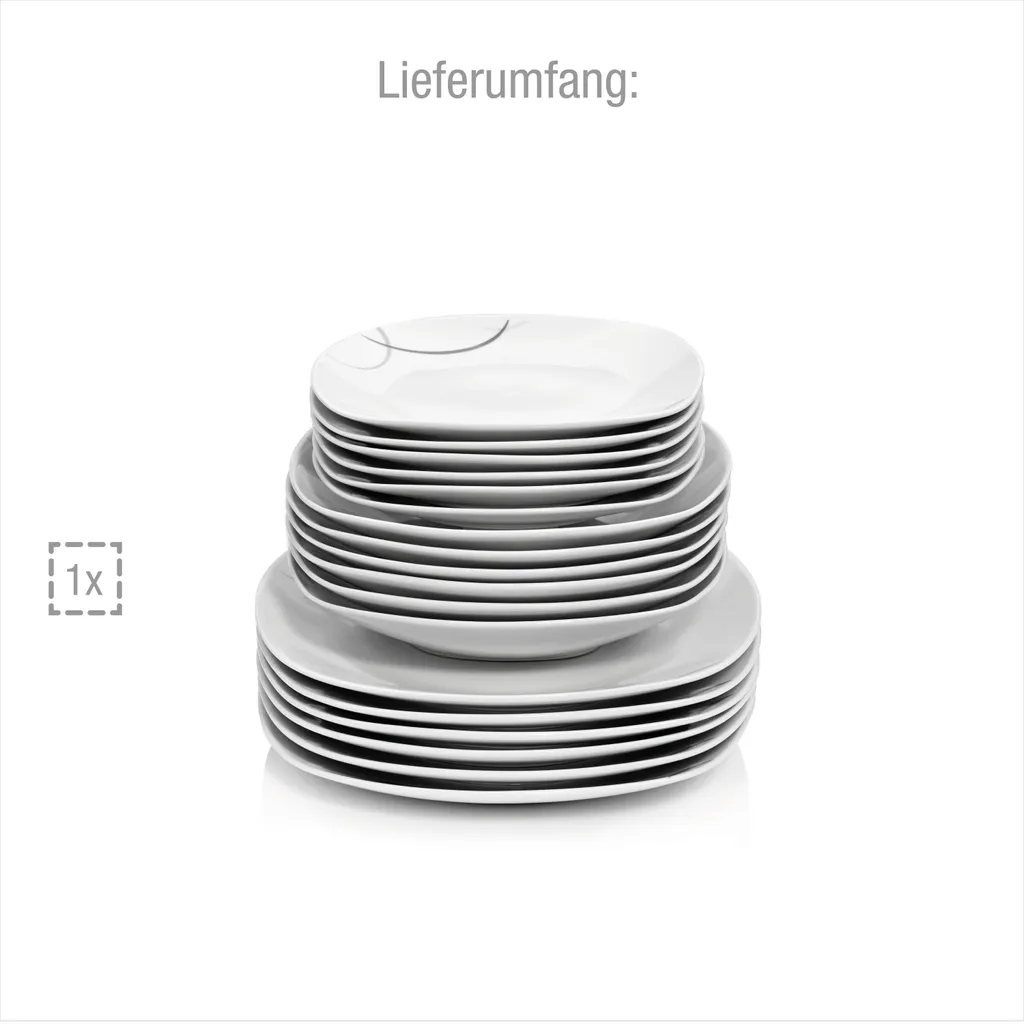 Sänger Tafelservice Bilgola Black Lines 18 Tlg. 5 Sänger Tafelservice Bilgola Black Lines 18 Tlg. – Bild 5