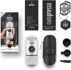 WACACO Nanopresso Tragbare Espressomaschine, Mit Nanopresso-Etui, Upgrade-Version Von Minipresso, Reisekaffeemaschine, Kaffee-To-Go, Manuell Betrieben, Weiß, Nachhaltig 9 WACACO Nanopresso Tragbare Espressomaschine, Mit Nanopresso-Etui, Upgrade-Version Von Minipresso, Reisekaffeemaschine, Kaffee-To-Go, Manuell Betrieben, Weiß, Nachhaltig -Haushalts Verkauf f71d7ea87404288253699e43b207f313