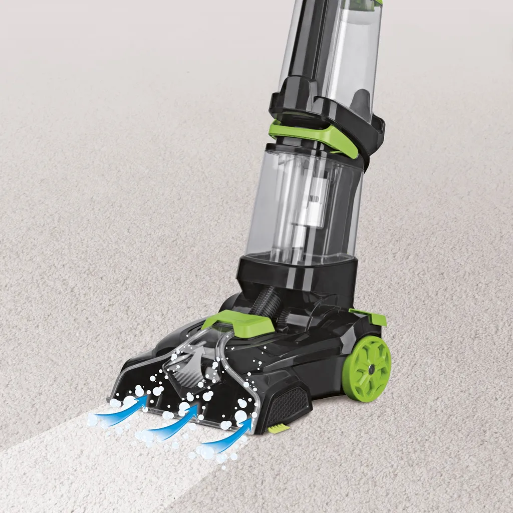 CLEANmaxx Teppichreiniger Professional Mit Vibrations- Und Seitenbürsten - Schwarz/grün 15 CLEANmaxx Teppichreiniger Professional Mit Vibrations- Und Seitenbürsten - Schwarz/grün – Bild 15