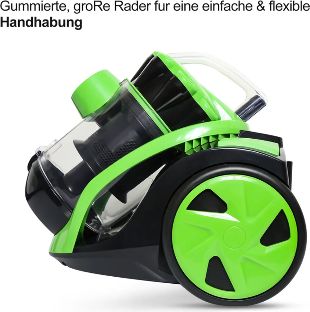 EINFEBEN Staubsauger Zyklon Beutellos Bodenstaubsauger Zyklon Sauger 900W HEPA Filter,Grün 4 EINFEBEN Staubsauger Zyklon Beutellos Bodenstaubsauger Zyklon Sauger 900W HEPA Filter,Grün – Bild 4