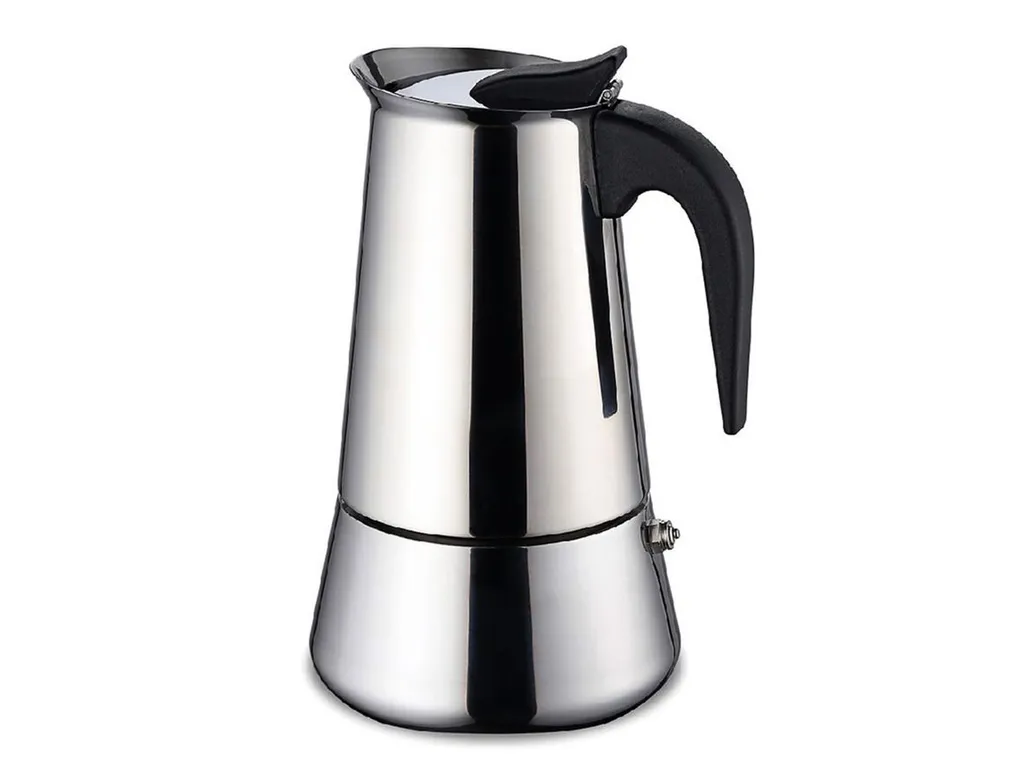 Edelstahl Espressokocher 6 Tassen Mokkakanne Induktion Sicherheitsventil 300 Ml 2 Edelstahl Espressokocher 6 Tassen Mokkakanne Induktion Sicherheitsventil 300 Ml – Bild 2