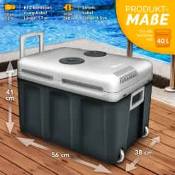 Tillvex Kühlbox Elektrisch 40L Grau Mit Rollen | Mini-Kühlschrank 230 V Und 12 V Für KFZ Auto Camping | Kühlt & Wärmt | ECO-Modus 10 Tillvex Kühlbox Elektrisch 40L Grau Mit Rollen | Mini-Kühlschrank 230 V Und 12 V Für KFZ Auto Camping | Kühlt & Wärmt | ECO-Modus -Haushalts Verkauf ff2d0e9c7040a84bc432b8a06c91fccd